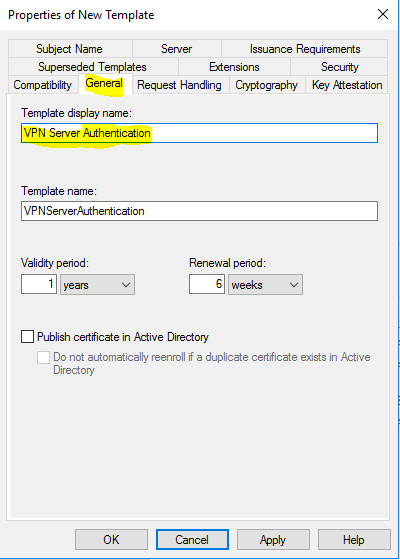 CA VPN Certificate